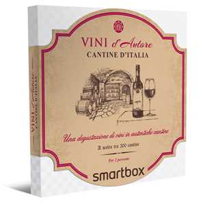 Idee regalo SMARTBOX - Cantine d'Italia - Cofanetto regalo - 1 degustazione di vini per 2 persone Smartbox