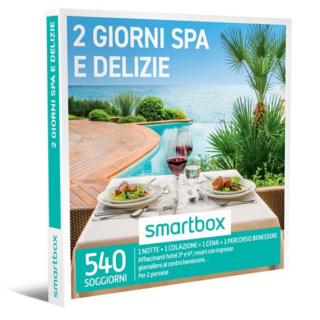 SMARTBOX - 2 giorni spa e delizie - Cofanetto regalo - 1 notte con colazione, cena e pausa wellness per 2 persone