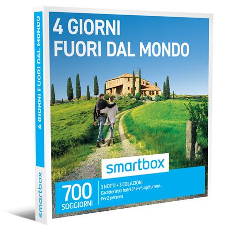 SMARTBOX - 4 giorni fuori dal mondo - Cofanetto regalo - 3 notti con colazione per 2 persone