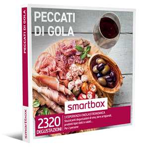 Idee regalo SMARTBOX - Peccati di gola - Cofanetto regalo - 1 esperienza enogastronomica per 2 persone Smartbox