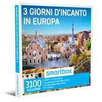 Idee regalo SMARTBOX - 3 giorni d'incanto in Europa - Cofanetto regalo - 2 notti con colazione per 2 persone Smartbox
