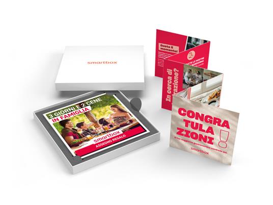 SMARTBOX - 3 giorni e 2 cene in famiglia - Cofanetto regalo - 2 notti con colazione e 2 cene per 2 adulti e 2 bambini - 2