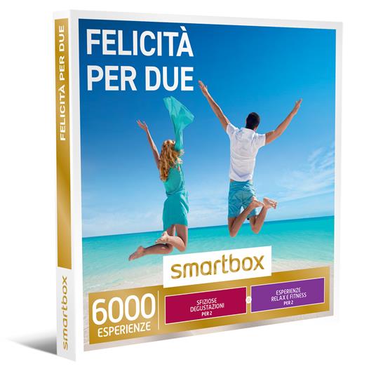 SMARTBOX Felicità per due Cofanetto regalo Una degustazione o una pausa relax o un'attività di fitness per 2 persone - 2