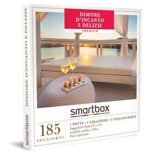 SMARTBOX - Dimore d'incanto e delizie - Cofanetto regalo - 1 notte con colazione e cena per 2 persone
