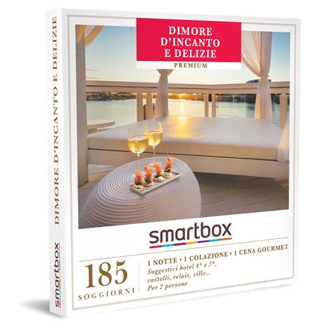 SMARTBOX - Dimore d'incanto e delizie - Cofanetto regalo - 1 notte con colazione e cena per 2 persone