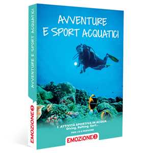 Idee regalo EMOZIONE3 - Avventure e sport acquatici - Cofanetto regalo - 1 attività sportiva in acqua per 1 o 2 persone Emozione3