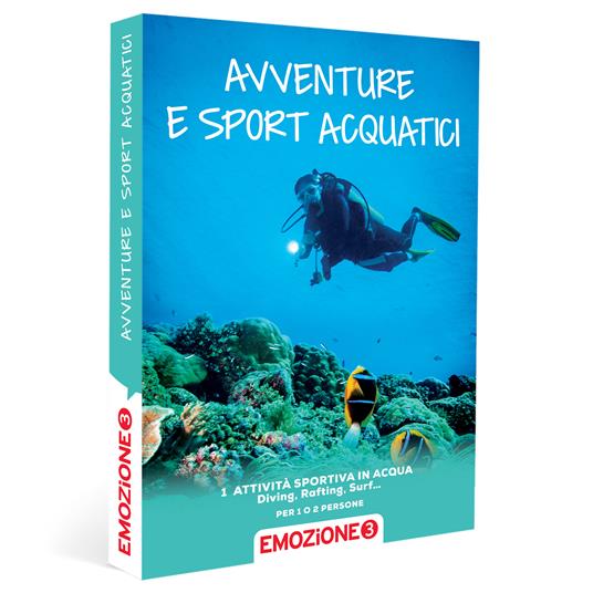 EMOZIONE3 - Avventure e sport acquatici - Cofanetto regalo - 1 attività sportiva in acqua per 1 o 2 persone