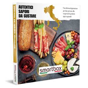 Idee regalo SMARTBOX - Autentici sapori da gustare - Cofanetto regalo - 1 degustazione di prodotti tipici regionali per 2 persone Smartbox