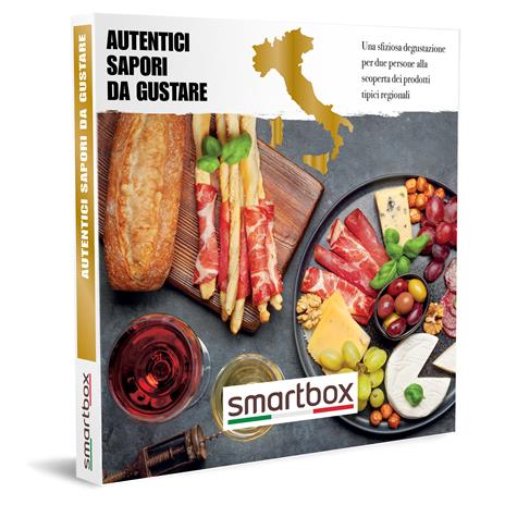 SMARTBOX - Autentici sapori da gustare - Cofanetto regalo - 1 degustazione di prodotti tipici regionali per 2 persone