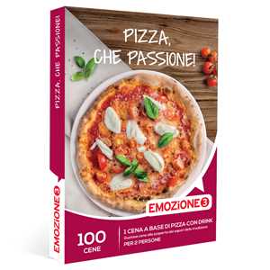 Idee regalo EMOZIONE3 - Pizza, che passione! - Cofanetto regalo - 1 pizza e 1 drink per 2 persone Emozione3