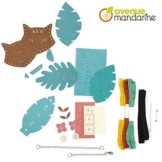 Avenue Mandarine KC083C Una Scatola Creativa per Gioielli, composta da 3 Gioielli in Feltro (Istruzioni Incluse) - 3