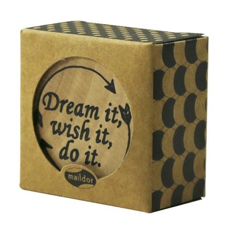 Timbro in legno Pop' Stamp. Dream It, Wish It, Do It - 2