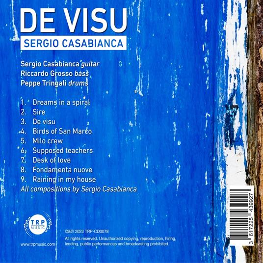 De Visu - CD Audio di Sergio Casabianca - 2