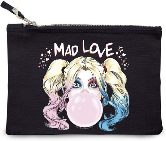 Dc Comics. Cosmetic Case. "Harley Quinn". Blue