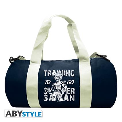 Dragon Ball. Sport Bag "Training To Go Super Saiyan"- Navy/White
