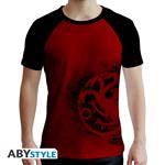 T-Shirt Unisex Tg. M Game Of Thrones: Targaryen Red & Black Premium