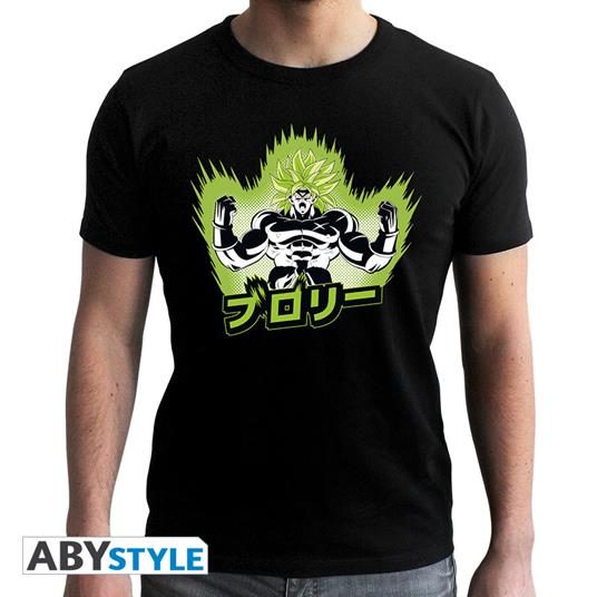 T-Shirt Unisex Tg. L Dragon Ball Z: Broly Black New Fit