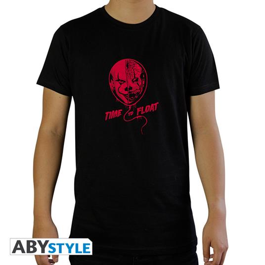 T-Shirt Unisex Tg. L. It: Time To Float Black Basic