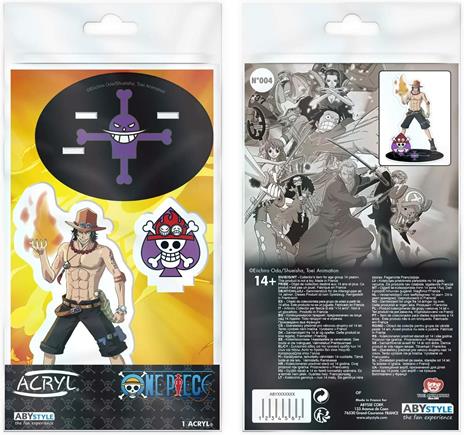 One Piece Acryl 2d Print Figure Portgas D. Ace 11cm (Abyacf004 ) - 2