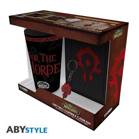 World Of Warcraft - Pck Xxl Glass + Portachiavi + Agenda "horde