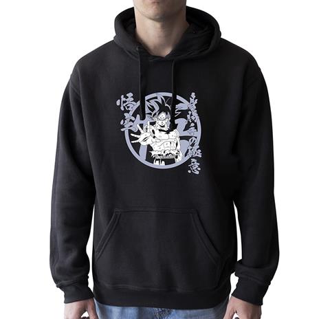 Felpa Con Cappuccio Unisex Tg. L. Dragon Ball Super: Goku Ui Black