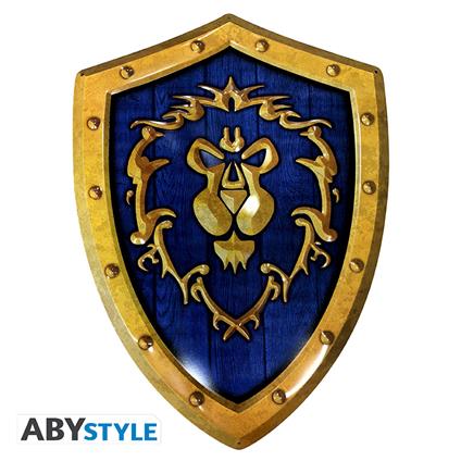 World Of Warcraft Placca Metallica Alliance Shield 26x35cm