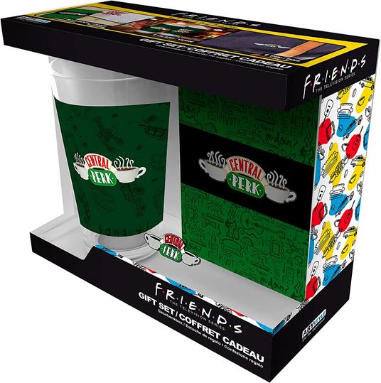 Friends - Pck Xxl Glass + Spilla + Pocket Agenda "central Perk