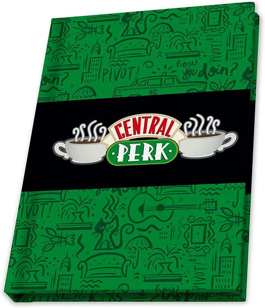 Friends - Pck Xxl Glass + Spilla + Pocket Agenda "central Perk - 6