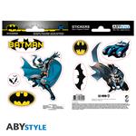 Dc Comics: ABYstyle - Batman And Logo (Stickers 16x11 Cm & 2 Sheets / Fogli & Adesivi)