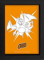 Pokemon: The Good Gift - Pop Color - Charizard (Kraft Frame / Stampa In Cornice 15x20Cm)