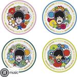 Beatles (The): Gb Eye - Yellow Sub Fleurs (Set 4 Plates / Set 4 Piatti)