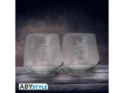 ONE PIECE DEVILS FRUITS GLASS SET (2) Bicchieri Abystyle Studio