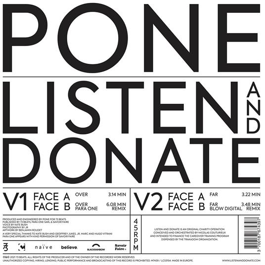 Listen And Donate - Vinile LP di Pone