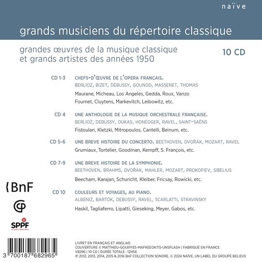 Grands Musiciens du Repertoire Classique - CD Audio - 2