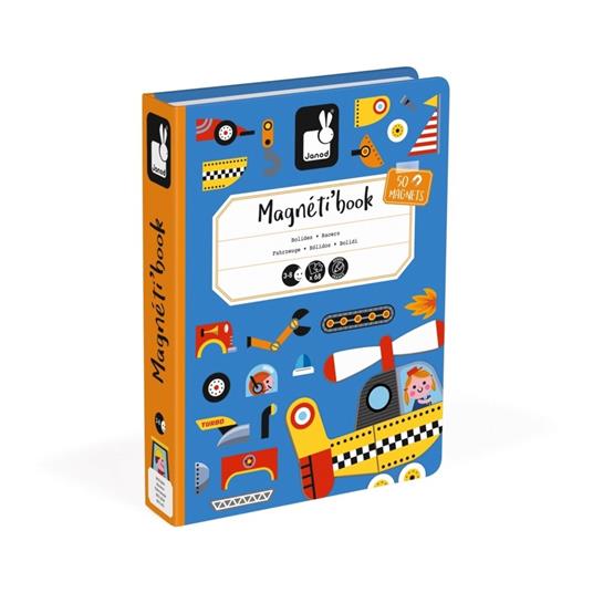 Janod Libro Con Magneti Veicoli Magnetibook Regalo Bambini Gioco Didattico - 2