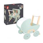 Janod - Carrozzina Zen in Legno con Cuscino e Copertina