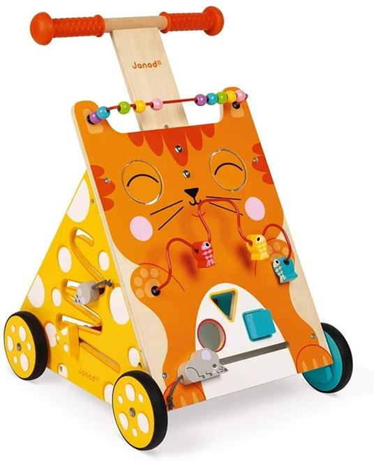 Janod- Gatto Carrello multiattività in Legno, Multicolore, J08005 - 4