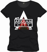 T-Shirt uomo Arkham City. Logo Black