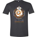 T-Shirt Unisex Star Wars. The Force Awakens. Bb.8 Astromech Droid Anthracite Melange