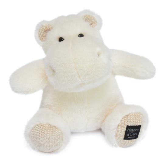 Peluche Ippopotamo Hip''Chic - Avorio 25 Cm