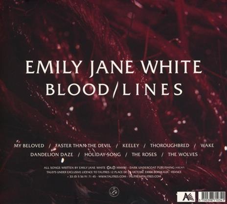 Blood/Lines - CD Audio di Emily Jane White - 2