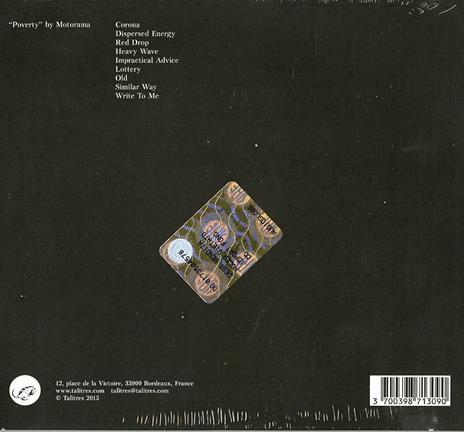 Poverty - CD Audio di Motorama - 2