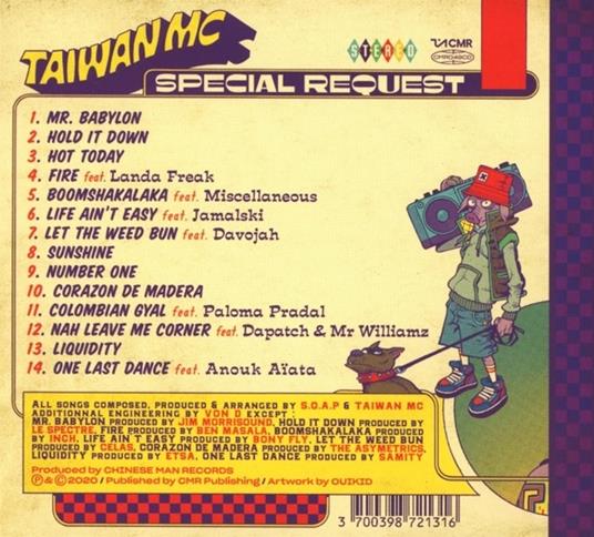 Special Request - CD Audio di Taiwan MC - 2