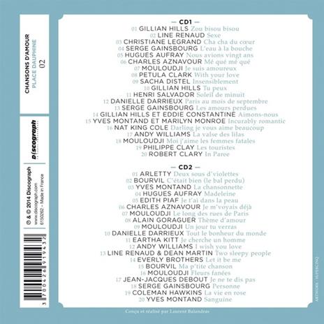 Place Dauphin. Chansons d'amour - Balade à St. German 02 - CD Audio - 2