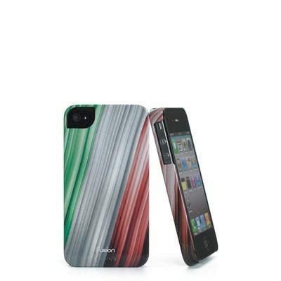 Cover iPhone 4/4S Fusion - verde bianco e rosso