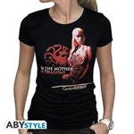 Game Of Thrones. T-shirt Mother Of Dragons Woman Ss Black. Basic Large