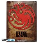 Lastra in Metallo Game of Thrones. Targaryen