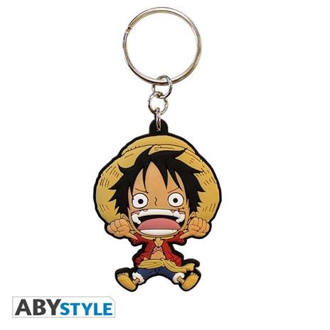 Portachiavi One Piece. Rubber in Gomma