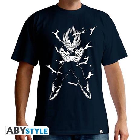Dragon Ball. T-shirt Dbz/Vegeta Man Ss Navy. Basic Extra Small