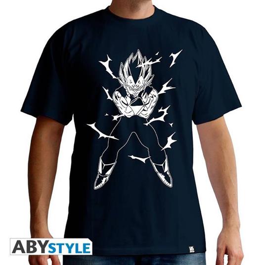 Dragon Ball. T-shirt Dbz/Vegeta Man Ss Navy. Basic Extra Small